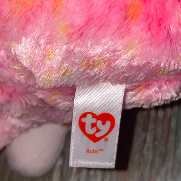 Ty Beanie Boo Rubie the Monkey 9” glittery eyes 2014 - Picture 4 of 8